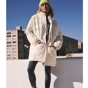 NWOT Free People FP Movement Patricia Packable Poncho Padded Puffer Jacket